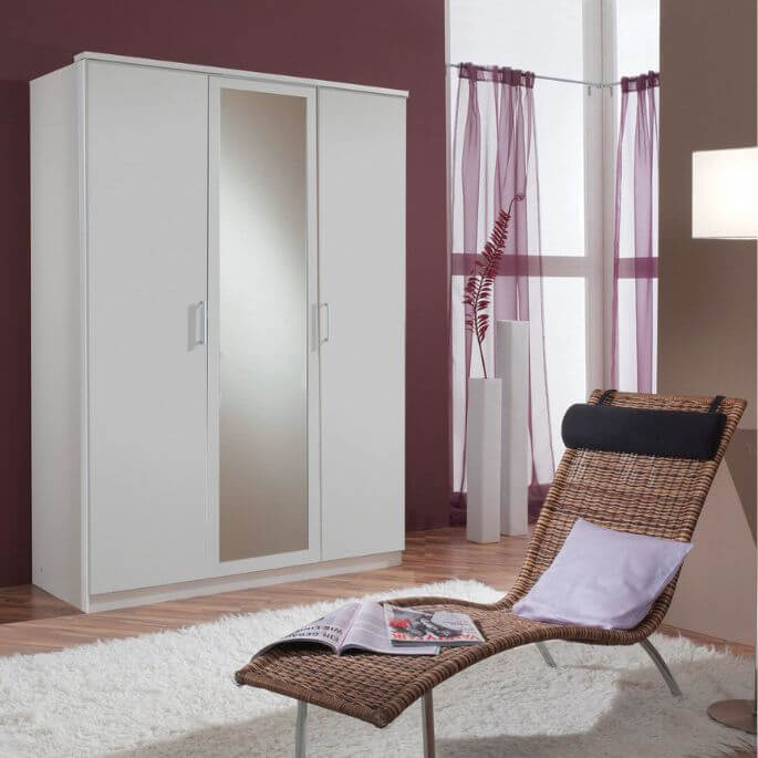 Armoire contemporaine 135 cm Begonia